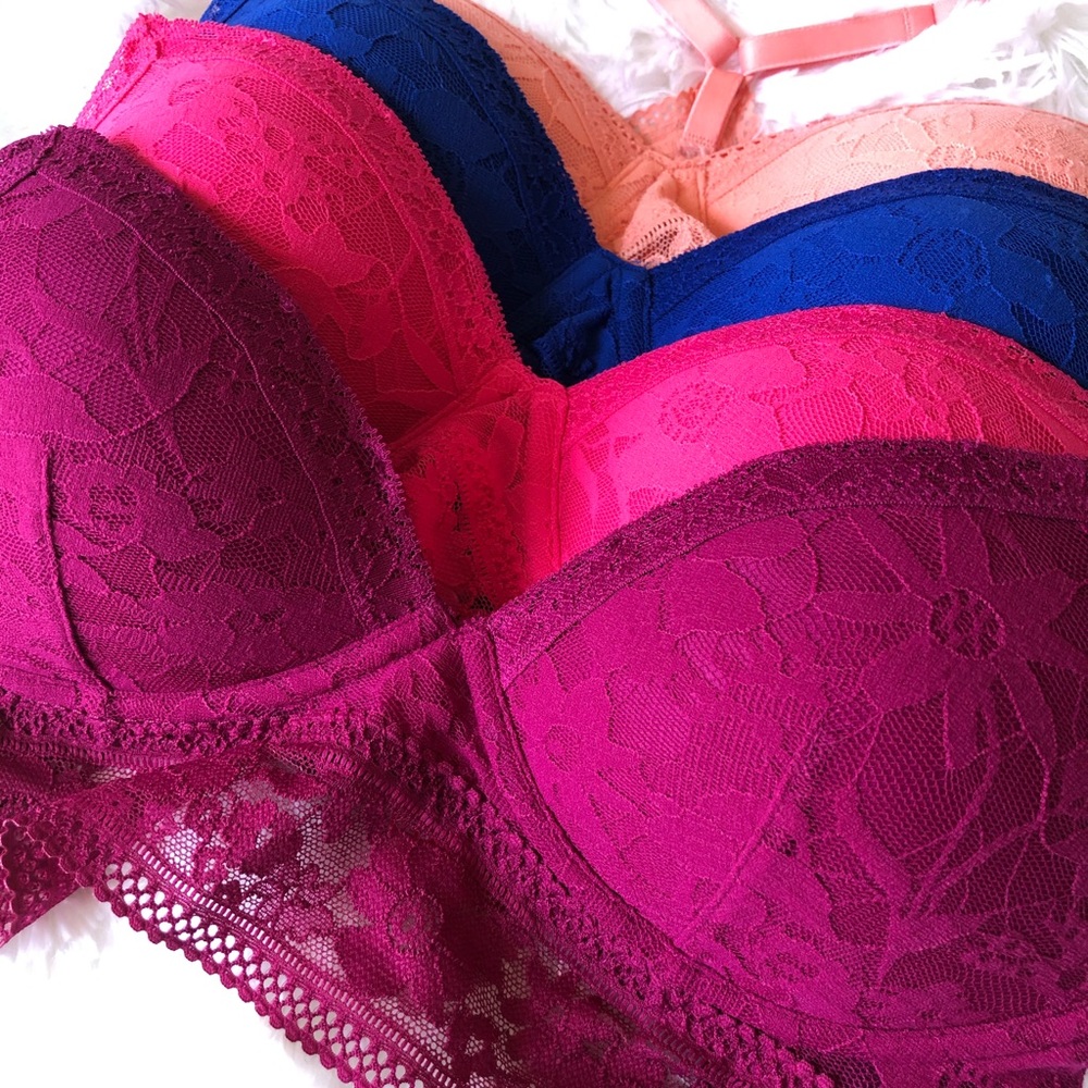 PINK Victoria Secret bralette lot of 4